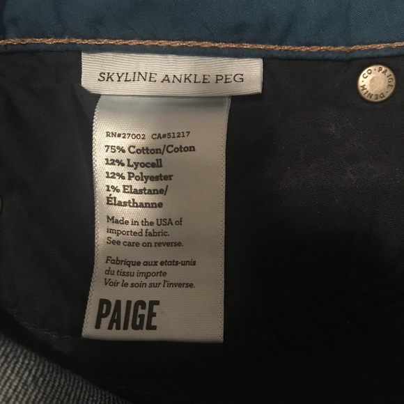 Paige Skyline Ankle Peg Jeans - Picture 4 of 9